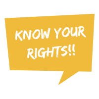 Know Your Rights!! - yellow